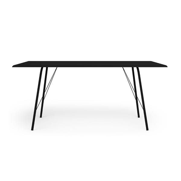 Imagem de Mesa Sala de Jantar Paraty Preto 140x80cm Tampo Preto