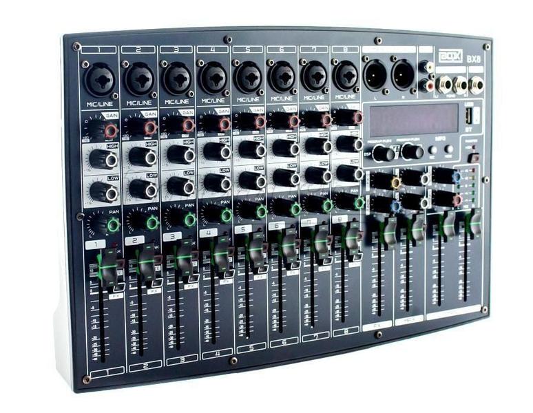 Imagem de Mesa Som Mixer Boxx Bx8 8 Canais Lives E Gravações Interface