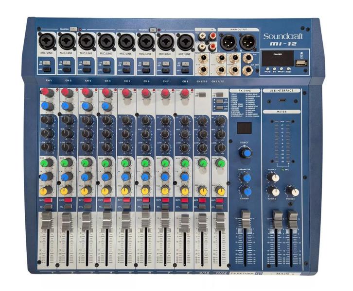 Imagem de Mesa soundcraft 12 canais mi-12