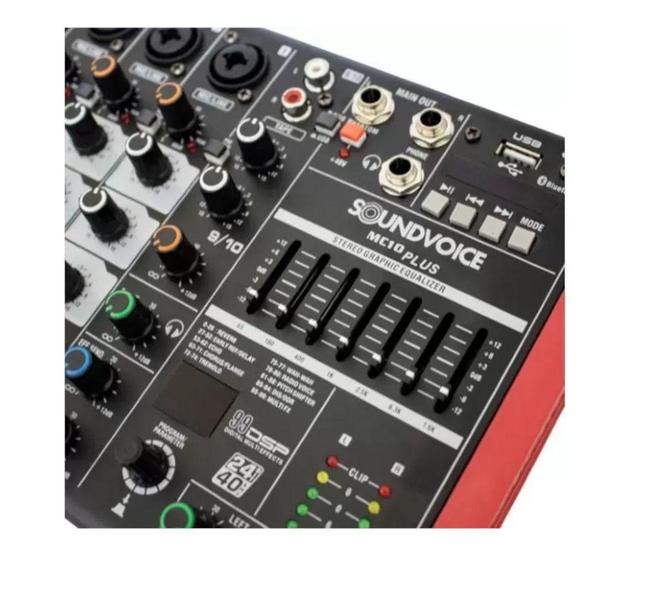 Imagem de Mesa soundvoice 10 canais ef/eq mc10plus eux