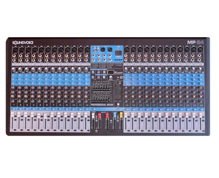 Imagem de Mesa soundvoice mp24 -24 canais c/ efeito - 2  aux