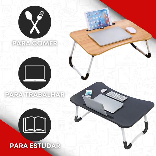 Imagem de Mesa Suporte Notebook Multiuso Dobrável Home Office Bandeja 