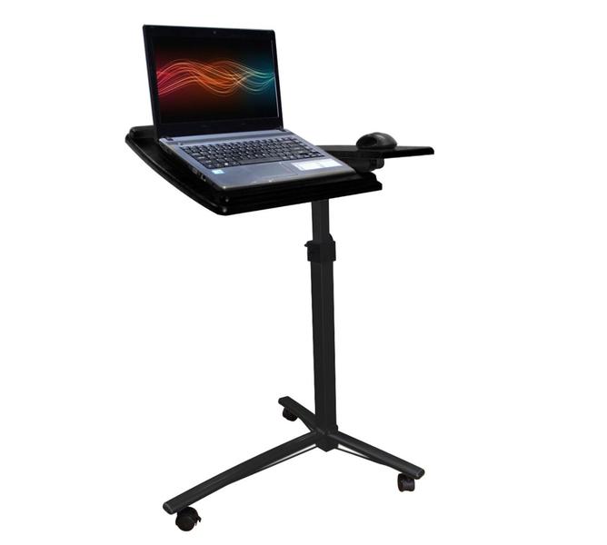 Imagem de Mesa Suporte Para Notebook Luxo Ergonômica Tampo Mdf Reclinável Altura Ajustável Vedor Vextable