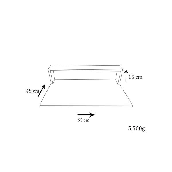 Imagem de Mesa Suspensa Para Notebook Natural Em Mdf