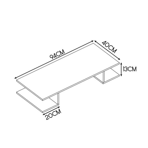 Imagem de Mesa Suspensa Unica Mdf Trabalho Home Office Computador Pc