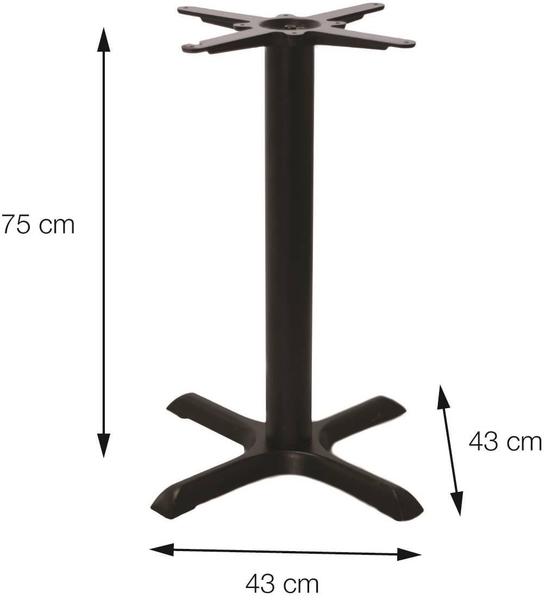 Mesa Virginia 70 cm Tampo Preto Redondo Base Ferro Pintado Preto - 38552 - Sun House Imagem de Mesa Virginia 70 cm Tampo Preto Redondo Base Ferro Pintado Preto - 38552