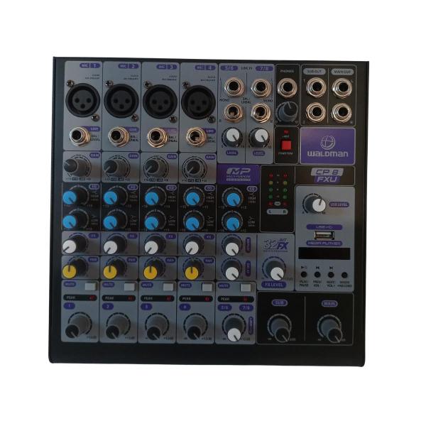 Imagem de Mesa waldman 08 canais usb cp - 8fxu