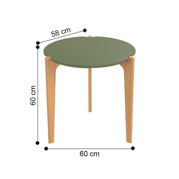 Imagem de Mesas Laterais Verona Verde Floresta Freijó