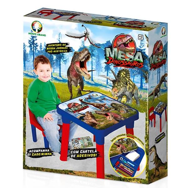 Imagem de Mesinha Com Cadeira Infantil Dinossauros 5075 Monte Líbano