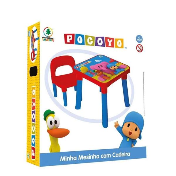 Imagem de Mesinha com Cadeira Infantil: Pocoyo