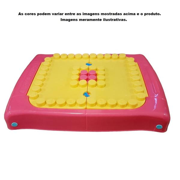 Mesinha Criativa Educativa Rosa Baby Land 20 Blocos 8023 Cardoso Imagem de Mesinha Criativa Educativa Rosa Baby Land 20 Blocos 8023 Cardoso