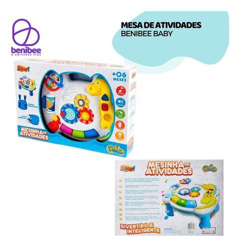 Imagem de Mesinha De Atividades Azul Infantil Bebê Educativa Interativa - Zoop Toys