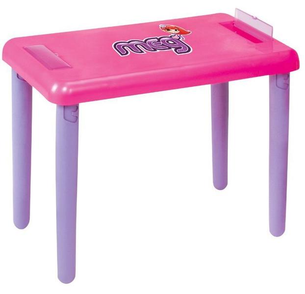 Imagem de Mesinha Didática Infantil Com Cadeira Meg Rosa - Magic Toys