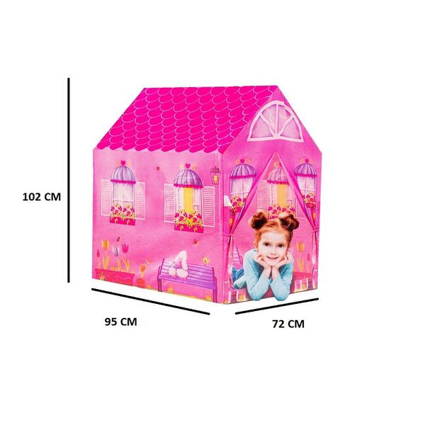 Imagem de Mesinha Infantil Didática Hello Kitty + Barraca Cabana Rosa