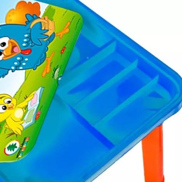 Mesinha Infantil Didática Mesa 2 Cadeiras Divisória - MONTE LIBANO Imagem de Mesinha Infantil Didática Mesa 2 Cadeiras Divisória