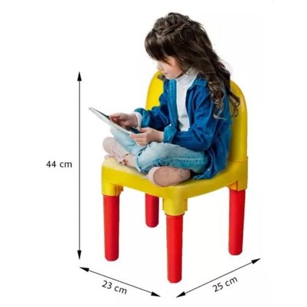 Mesinha Infantil Didática Mesa 2 Cadeiras Divisória - MONTE LIBANO Imagem de Mesinha Infantil Didática Mesa 2 Cadeiras Divisória