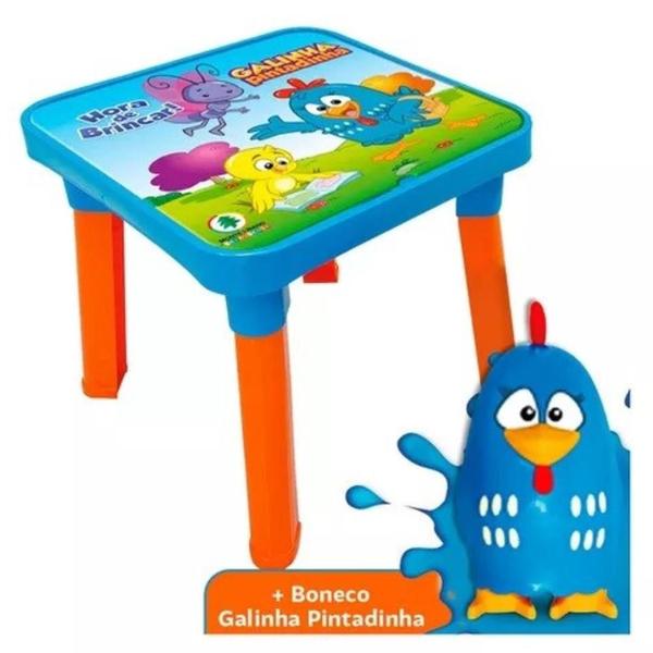 Mesinha Infantil Didática Mesa 2 Cadeiras Divisória - MONTE LIBANO Imagem de Mesinha Infantil Didática Mesa 2 Cadeiras Divisória