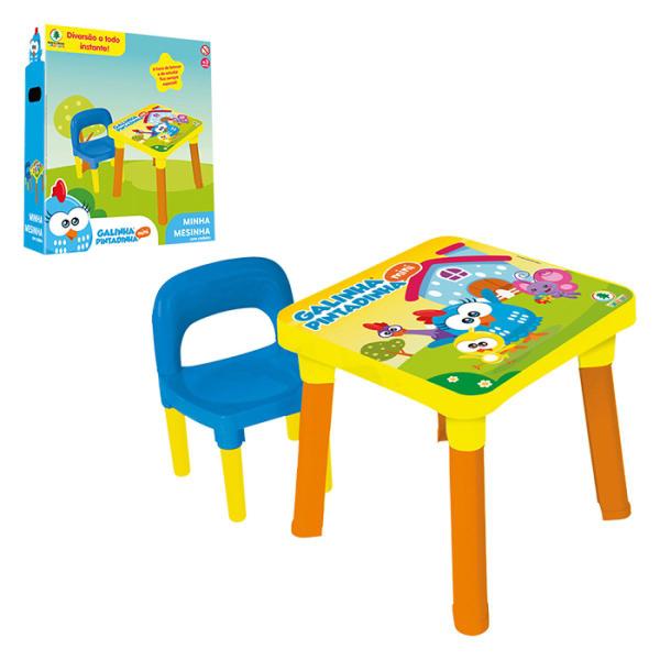 Imagem de Mesinha Infantil Mesa Criança Menino Menina Cadeira Plástico