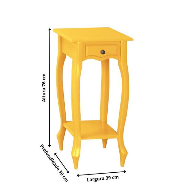 Imagem de Mesinha Lateral Decorativa - Pés Luiz XV