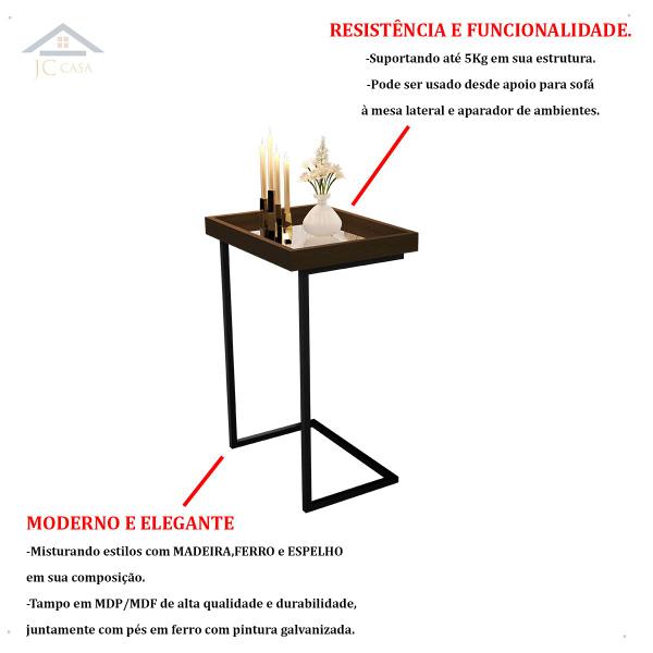 Imagem de Mesinha Lateral Individual Apoio De Sofá Suporte Livro Cores