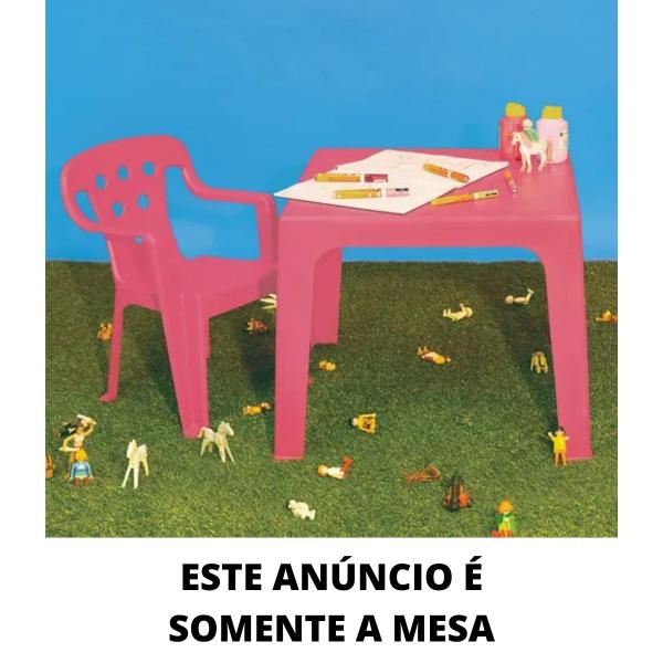 Imagem de Mesinha Mesa Mor Infantil Brincar Desenhar Colorir Criança