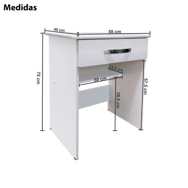 Imagem de Mesinha p/ Notebook - 58cm Largura - Alta Qualidade (Cor Branca)