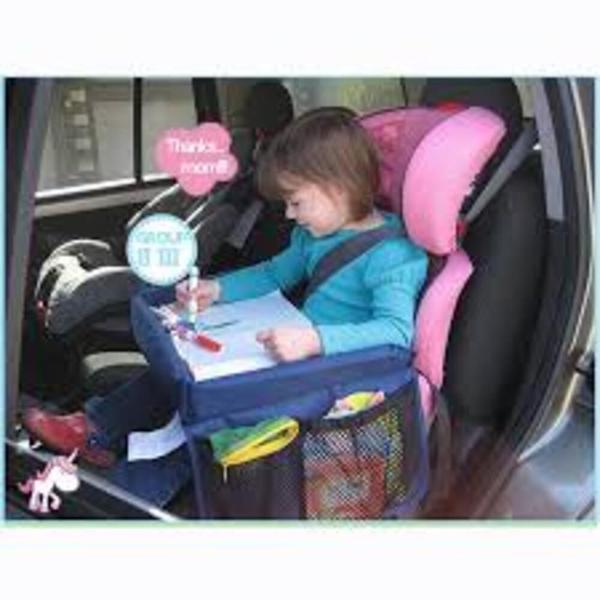 Imagem de Mesinha portatil infantil apoio menina menino para carro e casa porta objetos dobravel bebe criança