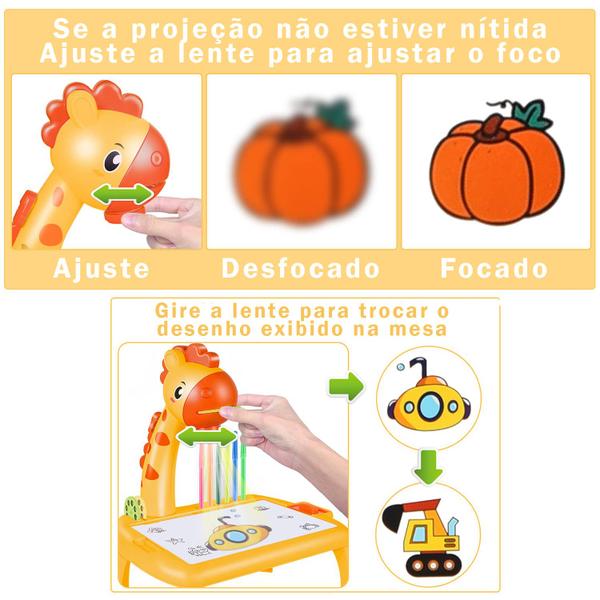 Imagem de Mesinha Projetora De Desenhos Infantil Girafa - Bee Toys