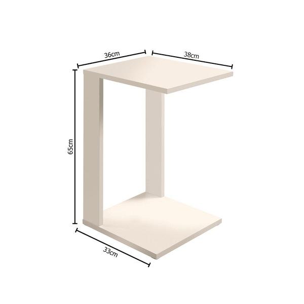 Imagem de Mesinhas de Cabeceira Namur Apoio Lateral Branco 65cm Altura