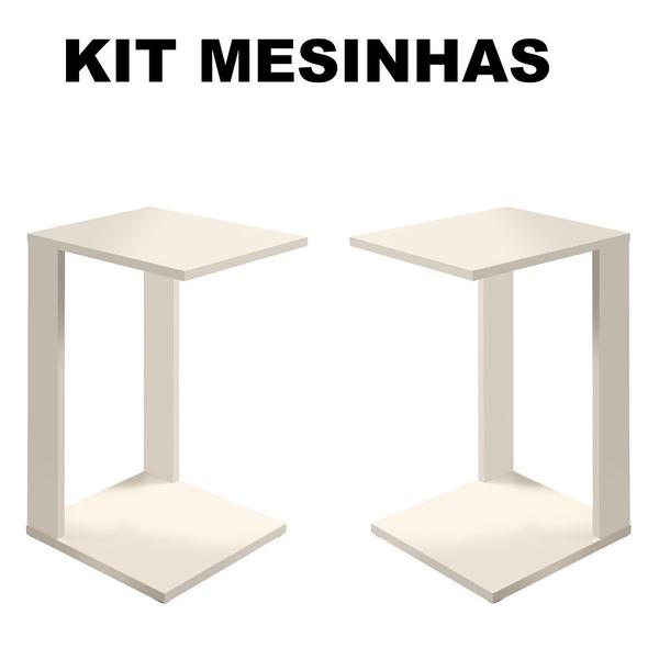 Imagem de Mesinhas de Canto Para Apoiar Decoração Em Salas Off White