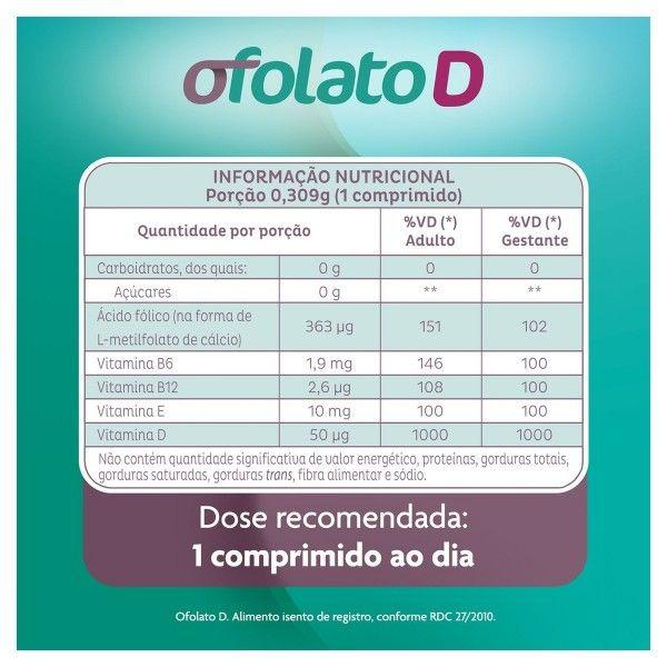 Imagem de Metilfolato + Vitamina D 2000UI Ofolato para Gestantes 90 comprimidos