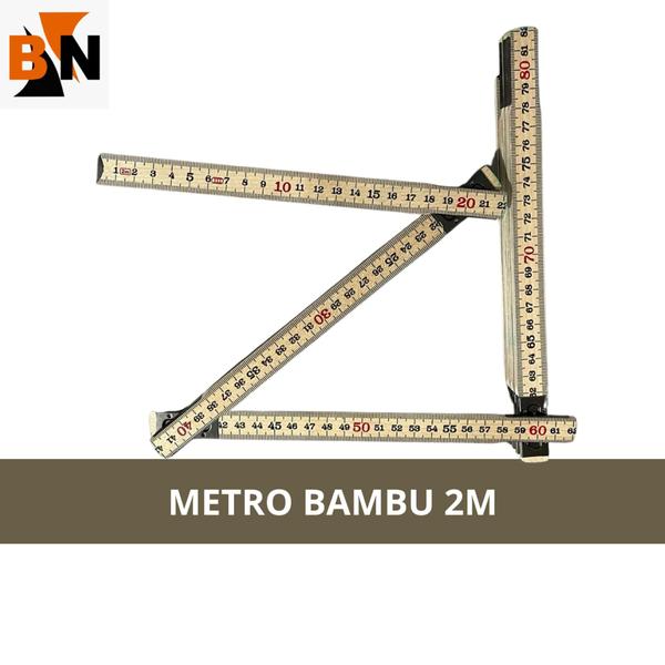 Imagem de Metro de bambu 2m 10 dobras