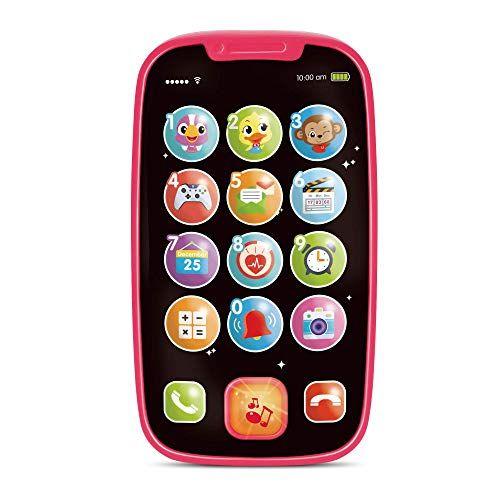 Imagem de Meu Primeiro Smartphone  Brinquedo de Bebê de Celular, para Crianças e Crianças Pequenas  15 Botões e Funções Únicos, Melodias Musicais, Sons Animais e Aprendizado de Números  para Crianças de 1 Ano e Idosos