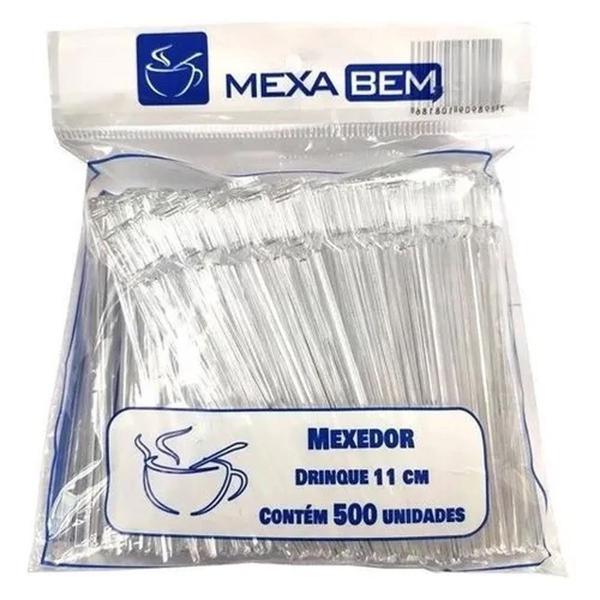 Imagem de Mexedor Para Café Tipo Drinque Com 11cm Com 1000un- Mexa Bem