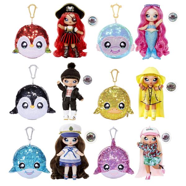 Imagem de MGA Entertainment Na! Não, não! Não, não! Boneca de moda surpresa 2 em 1 e brilhante bolsa de lantejoulas Sparkle Series  Sailor Blu, 7,5" Sailor Doll