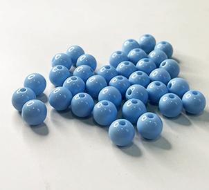 Imagem de Miçanga Bola Azul 8mm/ aprox.2100peças - 500g