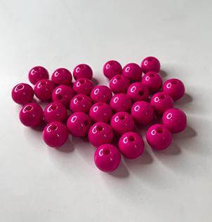 Miçanga Bola Rosa Pink 8mm/ aprox.210peças - 50g - La Mode Arte e Criação Imagem de Miçanga Bola Rosa Pink 8mm/ aprox.210peças - 50g