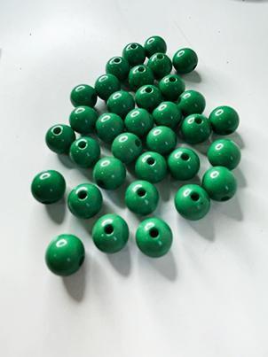 Imagem de Miçanga Bola Verde 10mm/ aprox.100peças - 50g