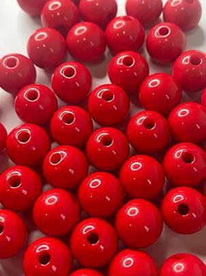 Imagem de Miçanga Bola Vermelho 4mm/ aprox.25000peças - 500g