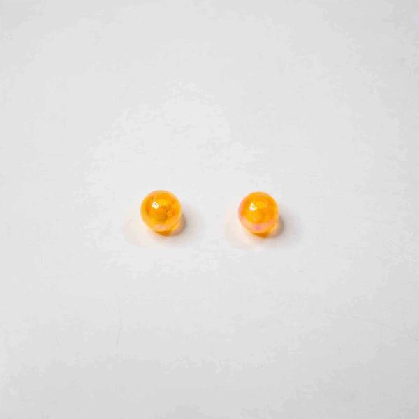 Imagem de Miçanga Bolinha de Sabão laranja 8mm - Aprox  2100 peças- 500g