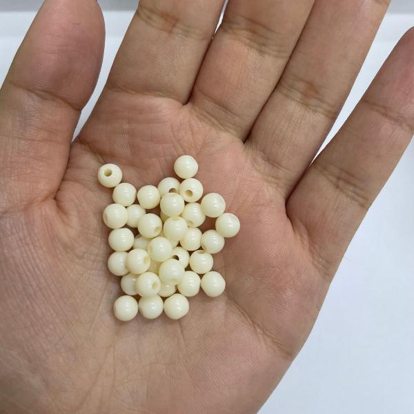 Imagem de Miçanga de Bola Colorida Bolinhas Lisa Leitosa 6mm Aprox. 700 Bolinhas 100gr Para Fazer Pulseiras