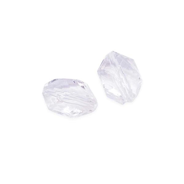 Miçanga Passante Conta Oval Facetado Acrílico Transparente 8x11mm 300pçs 75g - Macall Imagem de Miçanga Passante Conta Oval Facetado Acrílico Transparente 8x11mm 300pçs 75g