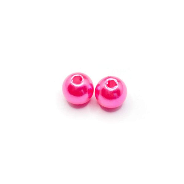 Imagem de Miçanga Passante Pérola Abs Rosa 6mm 100pçs 15g