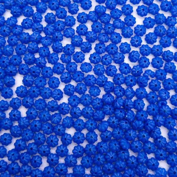 Imagem de Miçanga Passante Pitanga Plástico Azul Escuro 6mm 100pçs 10g