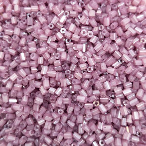 Imagem de Miçanga Passante Vidrilho Rosa Escuro 2mm 8000pçs 100g