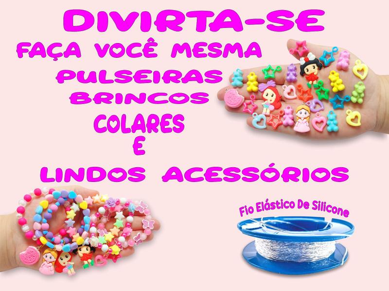 Imagem de Miçangas Para Fazer Pulseiras E Colar Kit 4000 Peças