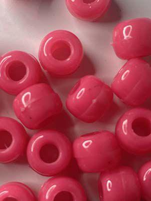 Imagem de Miçangas Tererê Rosa Chiclete 10mm - 200 peças -  100g