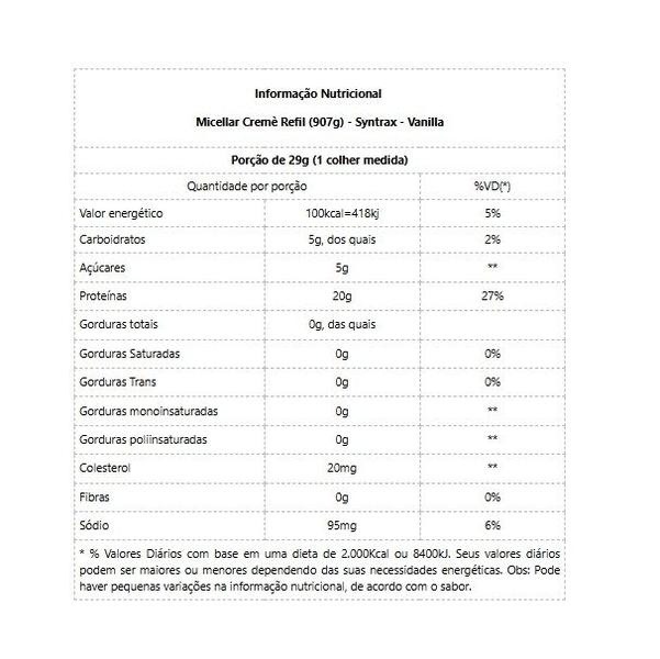 Imagem de Micellar Crème Refil (907g) - Vanilla Milkshake