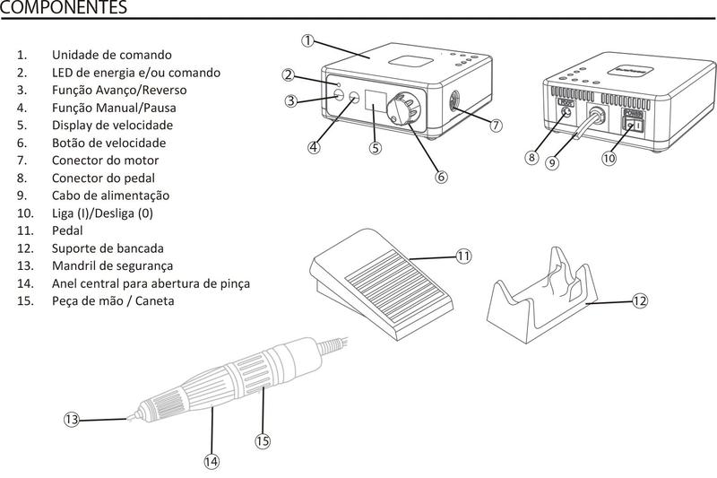 Imagem de Micro Motor Marathon Eletronic 35.000RPM Bivolt Prata