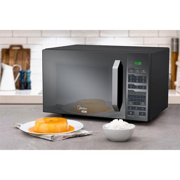 Imagem de Micro-ondas 35L Prata Porta Espelhada Grill SmartPlate Midea